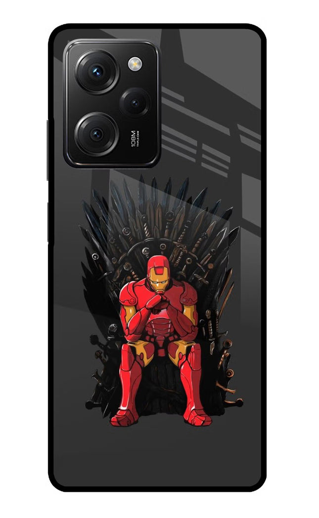 Ironman Throne Poco X5 Pro 5G Glass Case