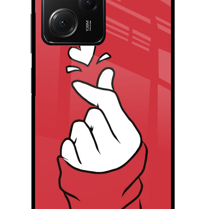Korean Love Sign Poco X5 Pro 5G Glass Case