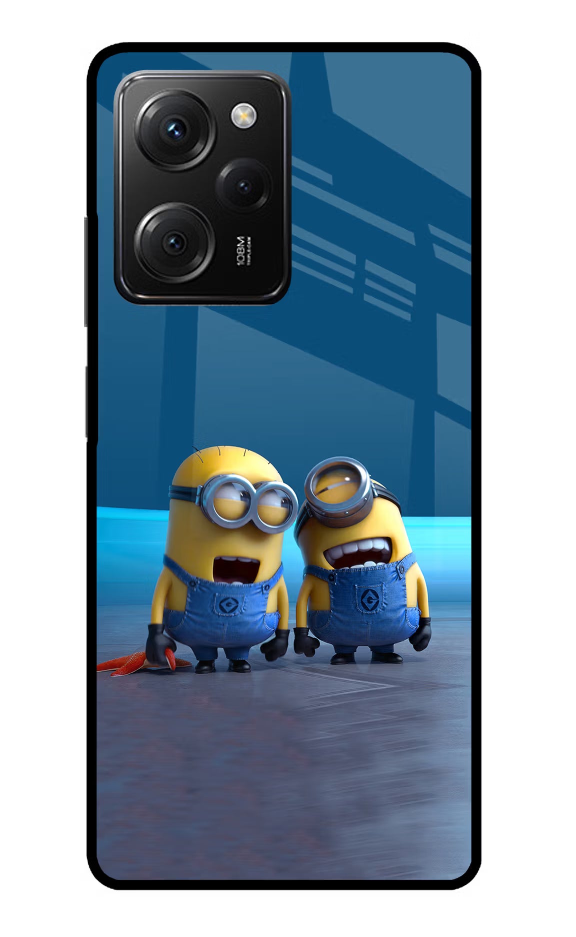 Minion Laughing Poco X5 Pro 5G Glass Case