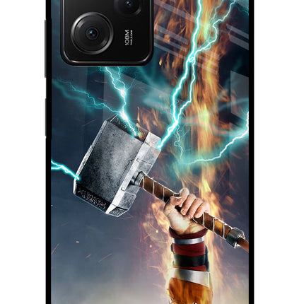 Thor Hammer Mjolnir Poco X5 Pro 5G Glass Case