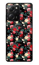 Rose Pattern Poco X5 Pro 5G Glass Case
