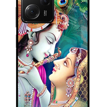Lord Radha Krishna Poco X5 Pro 5G Glass Case