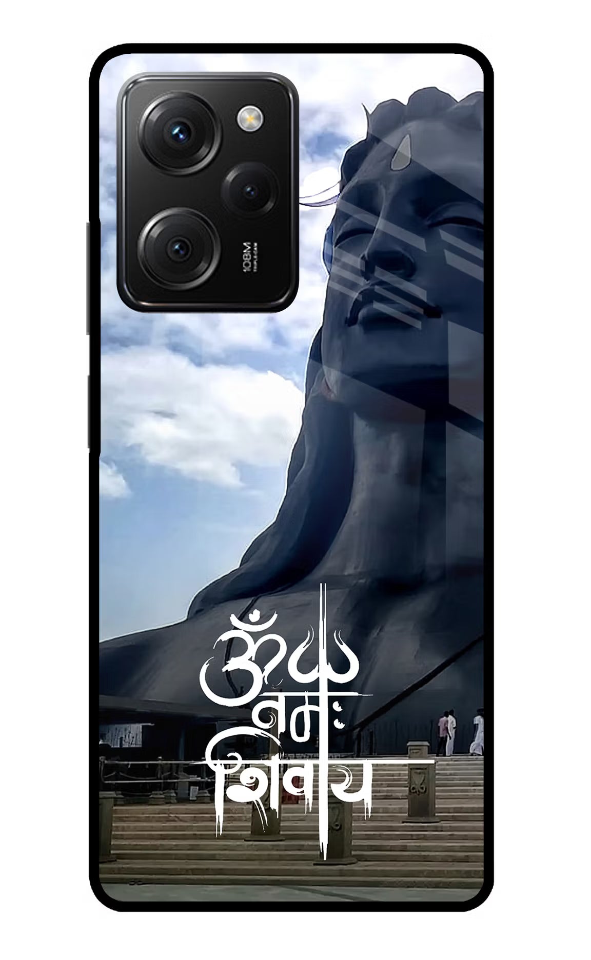 Om Namah Shivay Poco X5 Pro 5G Glass Case