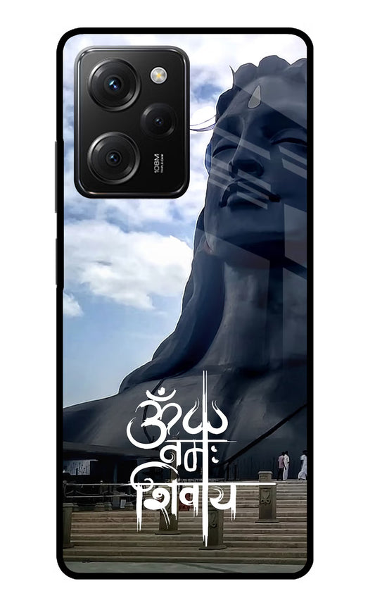 Om Namah Shivay Poco X5 Pro 5G Glass Case
