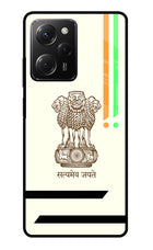 Satyamev Jayate Brown Logo Poco X5 Pro 5G Glass Case
