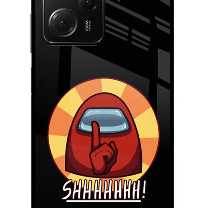 Among Us Shhh! Poco X5 Pro 5G Glass Case