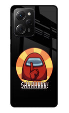 Among Us Shhh! Poco X5 Pro 5G Glass Case