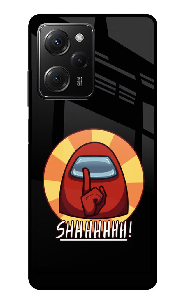 Among Us Shhh! Poco X5 Pro 5G Glass Case