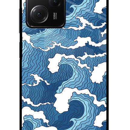 Blue Waves Poco X5 Pro 5G Glass Case