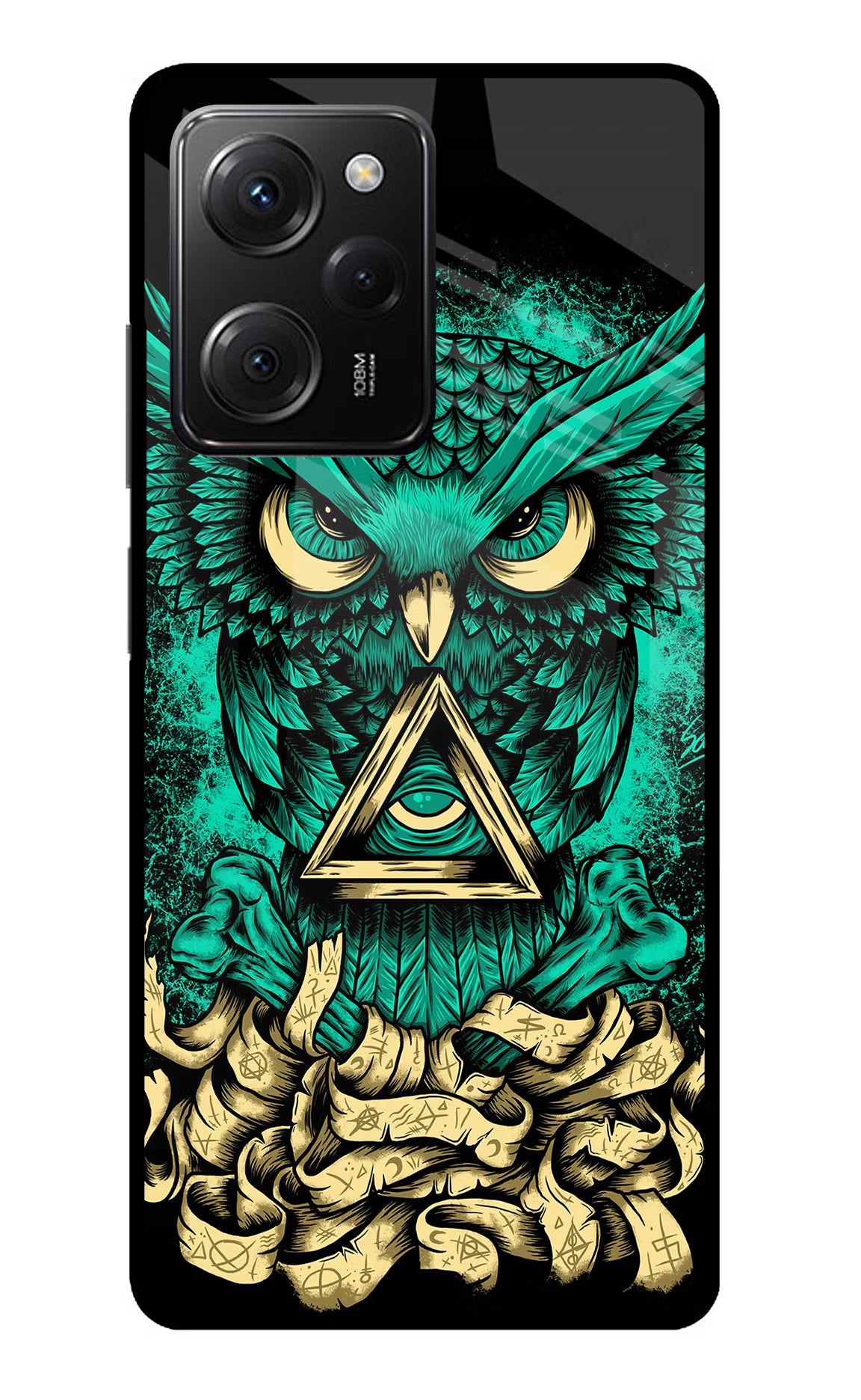 Green Owl Poco X5 Pro 5G Glass Case