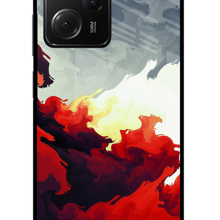 Fire Cloud Poco X5 Pro 5G Glass Case