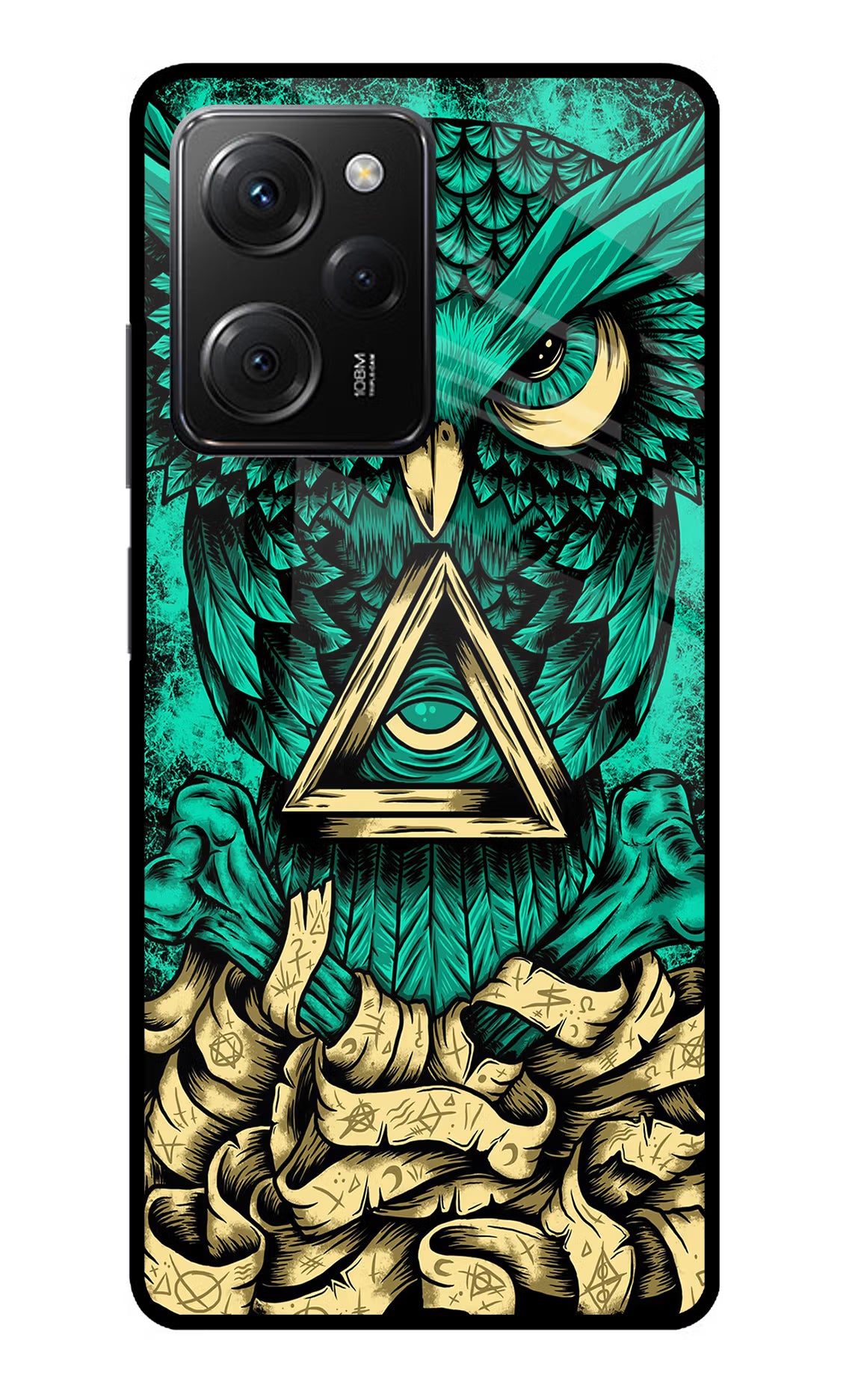 Green Owl Poco X5 Pro 5G Glass Case