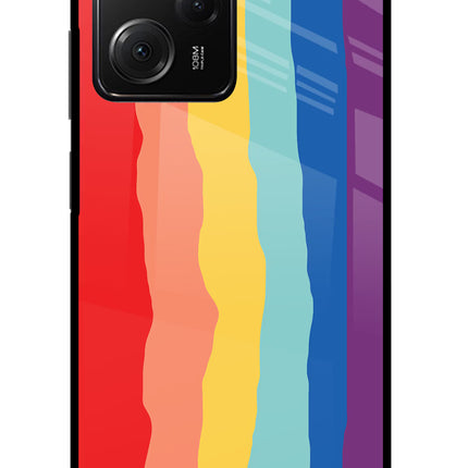 Rainbow Poco X5 Pro 5G Glass Case