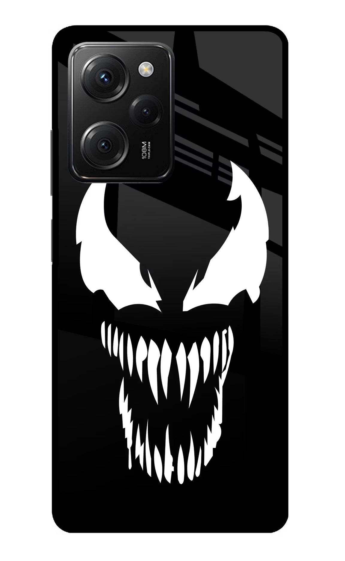 Venom Poco X5 Pro 5G Glass Case Back Cover by Casekaro