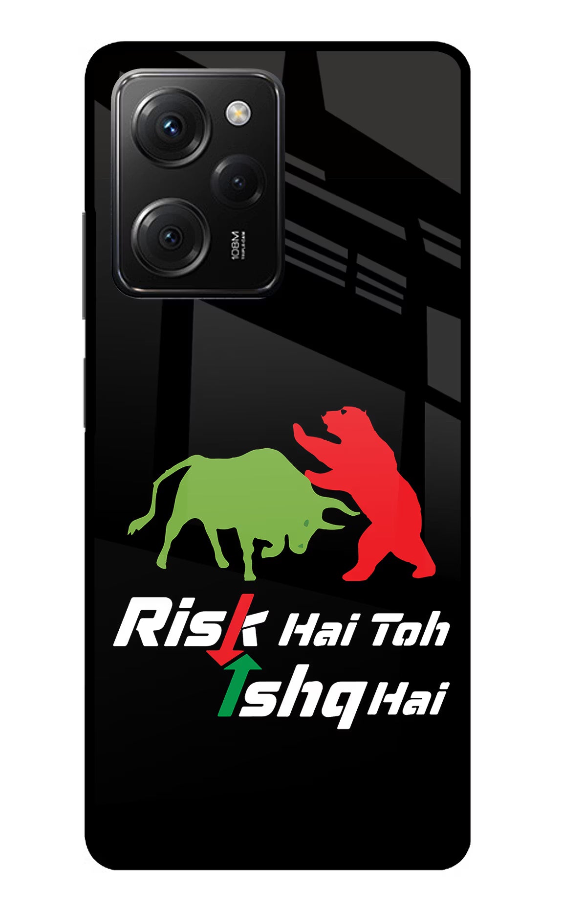 Risk Hai Toh Ishq Hai Poco X5 Pro 5G Glass Case