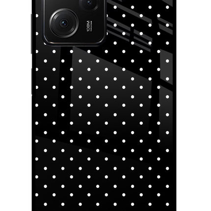 White Dots Poco X5 Pro 5G Glass Case