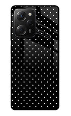 White Dots Poco X5 Pro 5G Glass Case