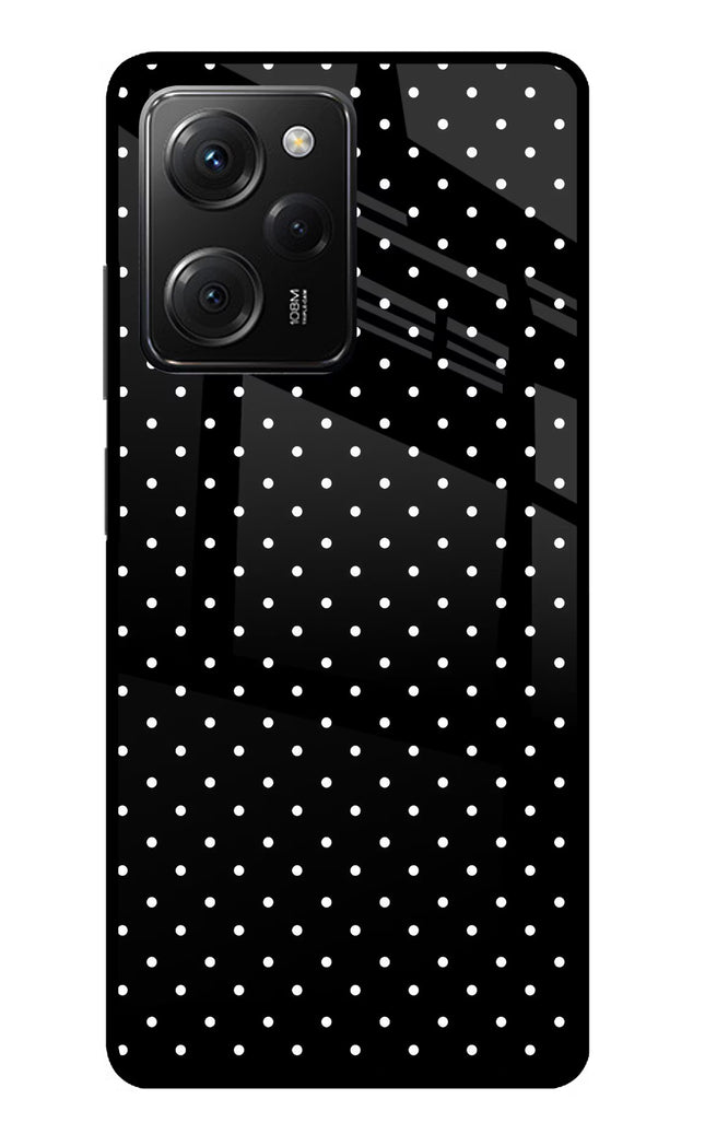 White Dots Poco X5 Pro 5G Glass Case