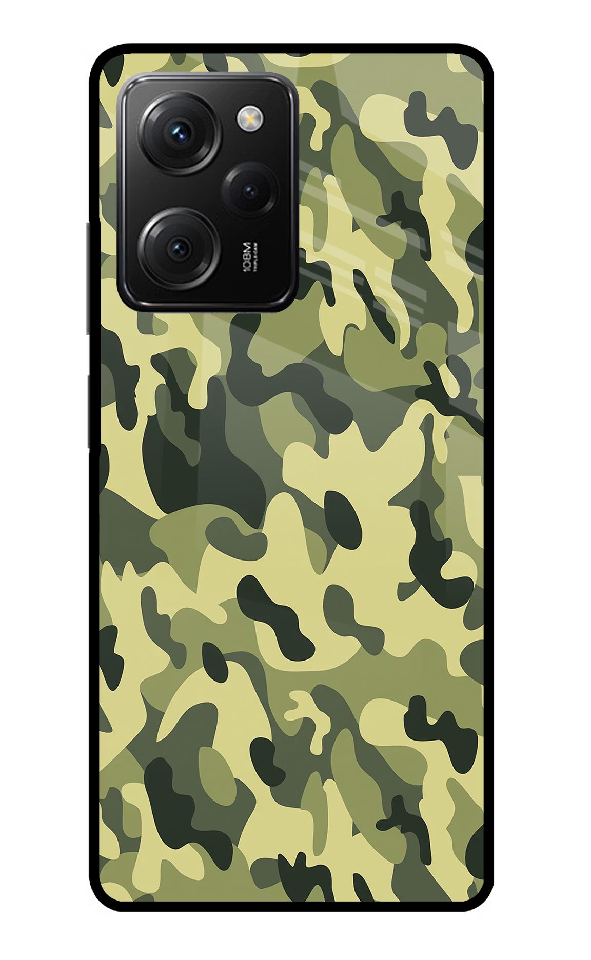Camouflage Poco X5 Pro 5G Glass Case