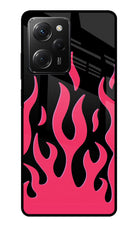 Fire Flames Poco X5 Pro 5G Glass Case