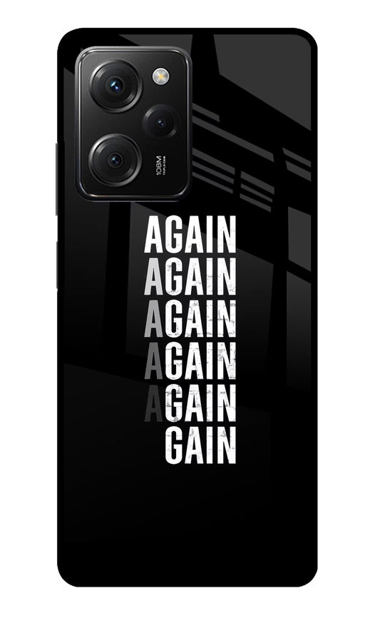 Again Again Gain Poco X5 Pro 5G Glass Case