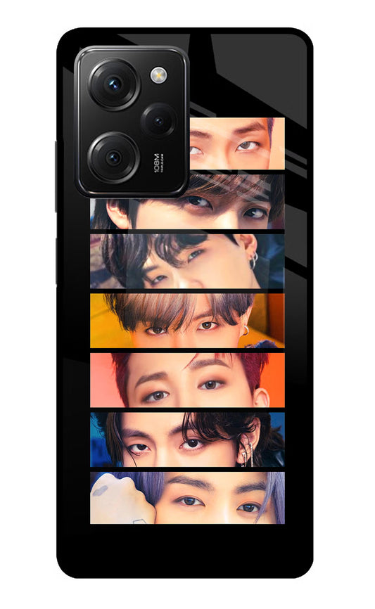 BTS Eyes Poco X5 Pro 5G Glass Case