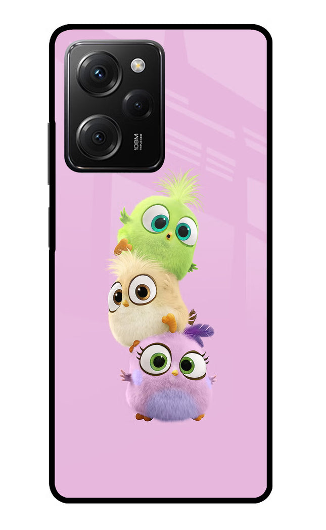 Cute Little Birds Poco X5 Pro 5G Glass Case