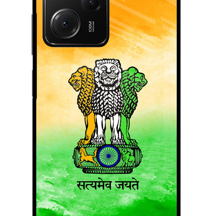 Satyamev Jayate Flag Poco X5 Pro 5G Glass Case