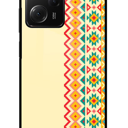 Ethnic Seamless Poco X5 Pro 5G Glass Case
