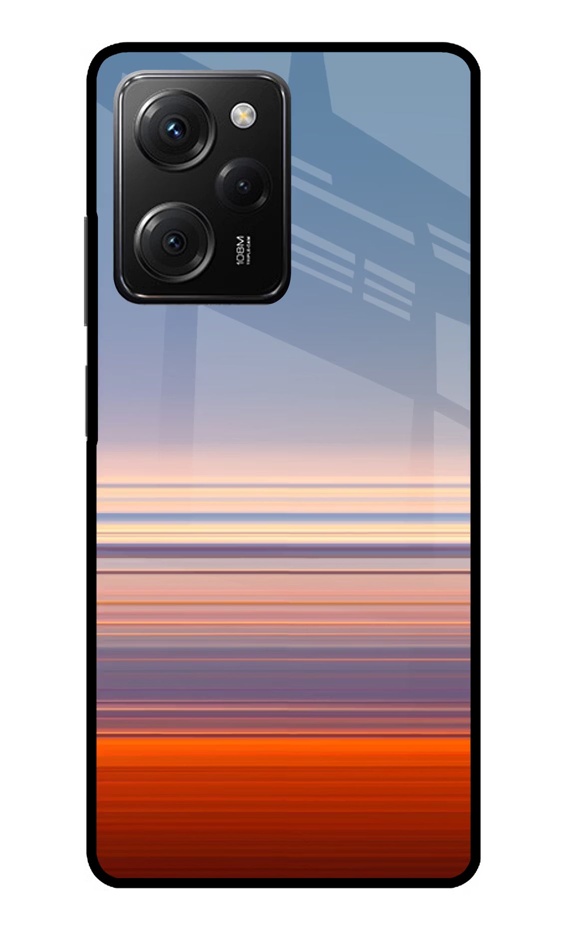Morning Colors Poco X5 Pro 5G Glass Case Back Cover by Casekaro