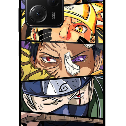 Naruto Character Poco X5 Pro 5G Glass Case