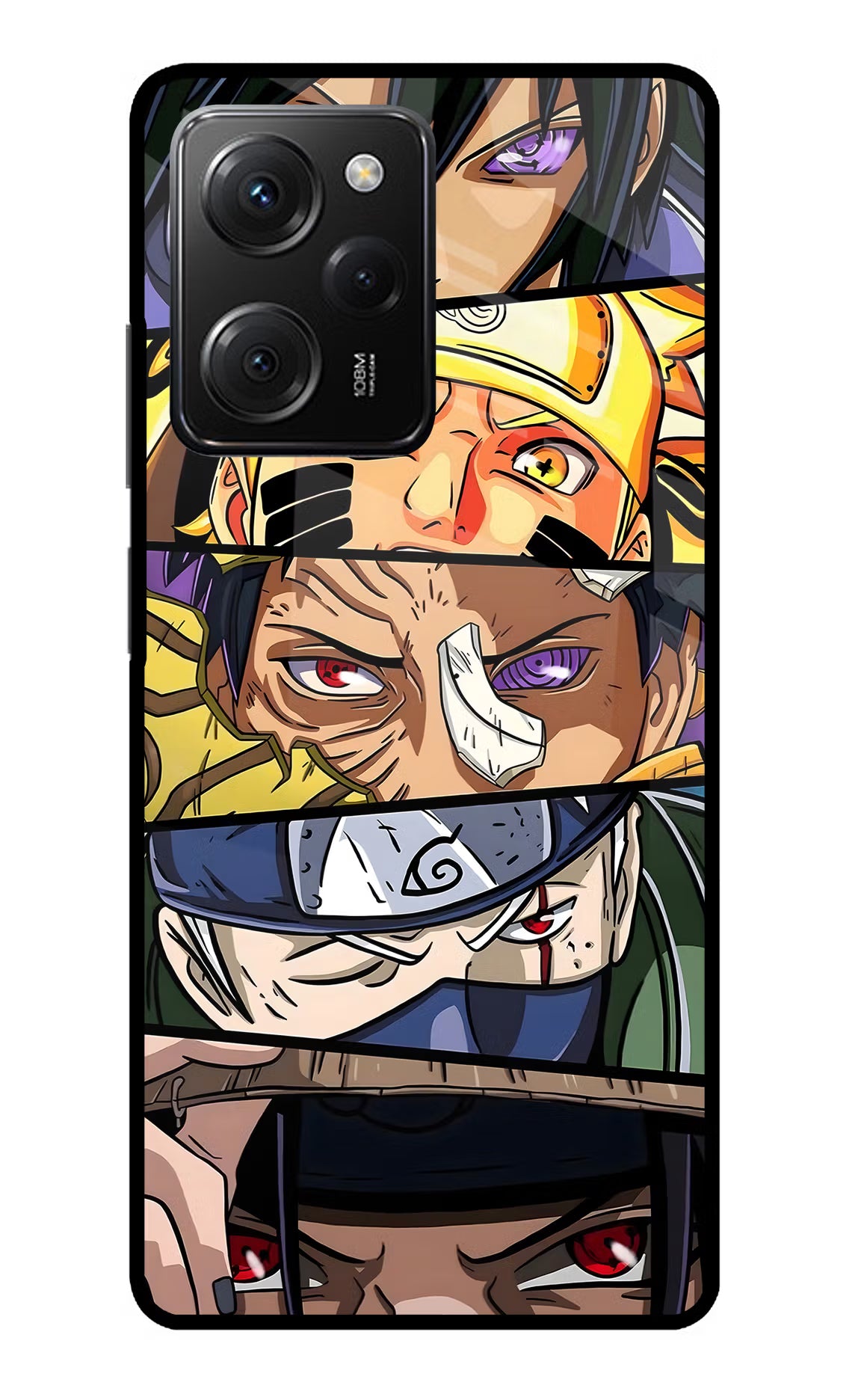 Naruto Character Poco X5 Pro 5G Glass Case