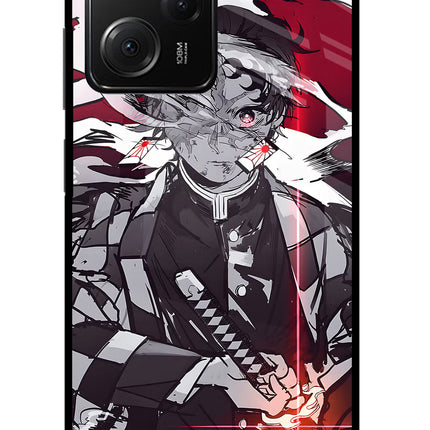 Demon Slayer Poco X5 Pro 5G Glass Case