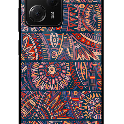 African Culture Design Poco X5 Pro 5G Glass Case