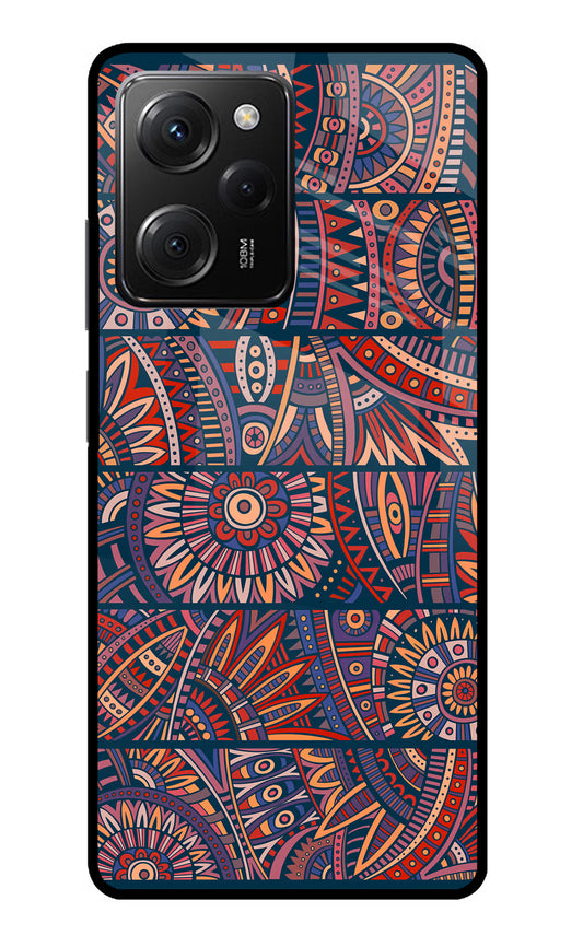 African Culture Design Poco X5 Pro 5G Glass Case
