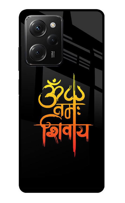 Om Namah Shivay Poco X5 Pro 5G Glass Case