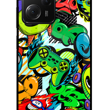 Game Doodle Poco X5 Pro 5G Glass Case