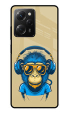 Monkey Headphone Poco X5 Pro 5G Glass Case