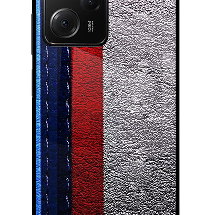 BMW Stripes Poco X5 Pro 5G Glass Case
