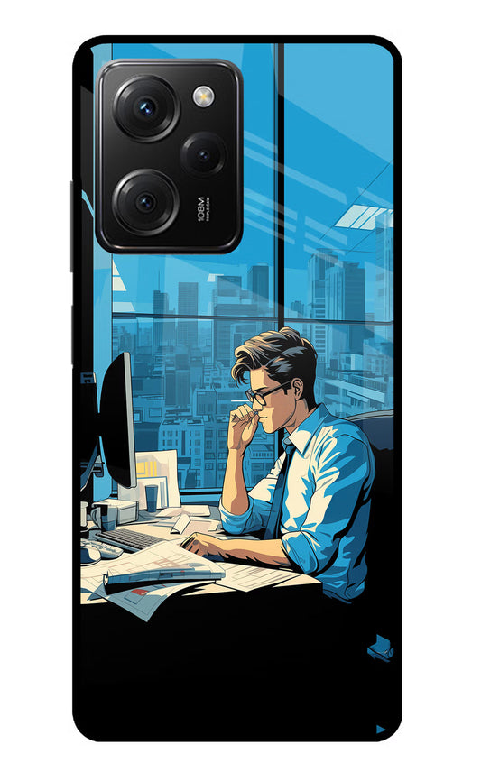 Focused Hustler (AI Generated) Poco X5 Pro 5G Glass Case