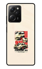 Classic Porsche 911 Poco X5 Pro 5G Glass Case Back Cover by Casekaro