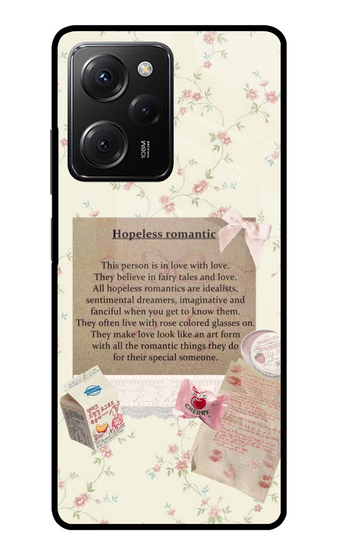 Hopeless Romantic Poco X5 Pro 5G Glass Case