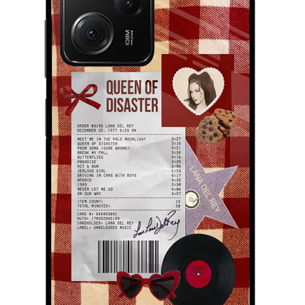 Queen of Disaster Poco X5 Pro 5G Glass Case