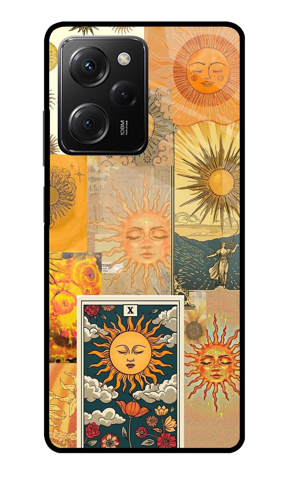 Sun Poco X5 Pro 5G Glass Case Back Cover by Casekaro