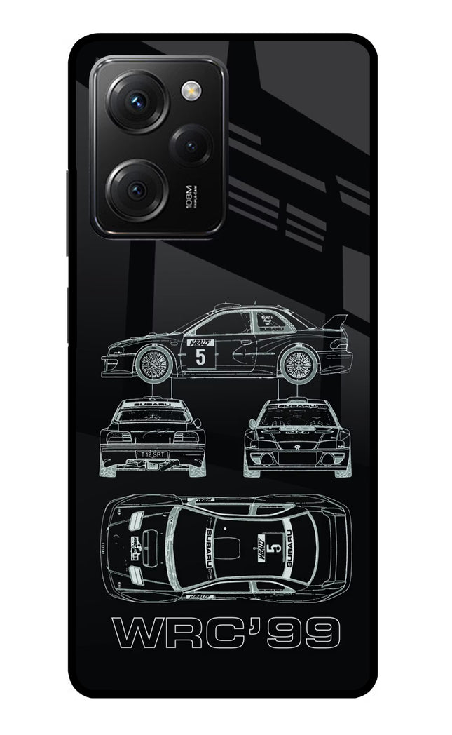 WRC'99 Poco X5 Pro 5G Glass Case Back Cover by Casekaro