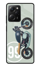 Classic Cafe Racer 99 Poco X5 Pro 5G Glass Case Back Cover by Casekaro