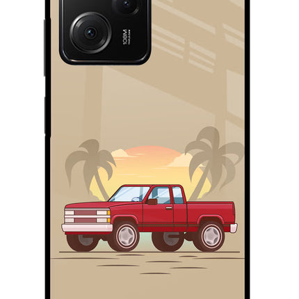 Desert Classic Drive Poco X5 Pro 5G Glass Case