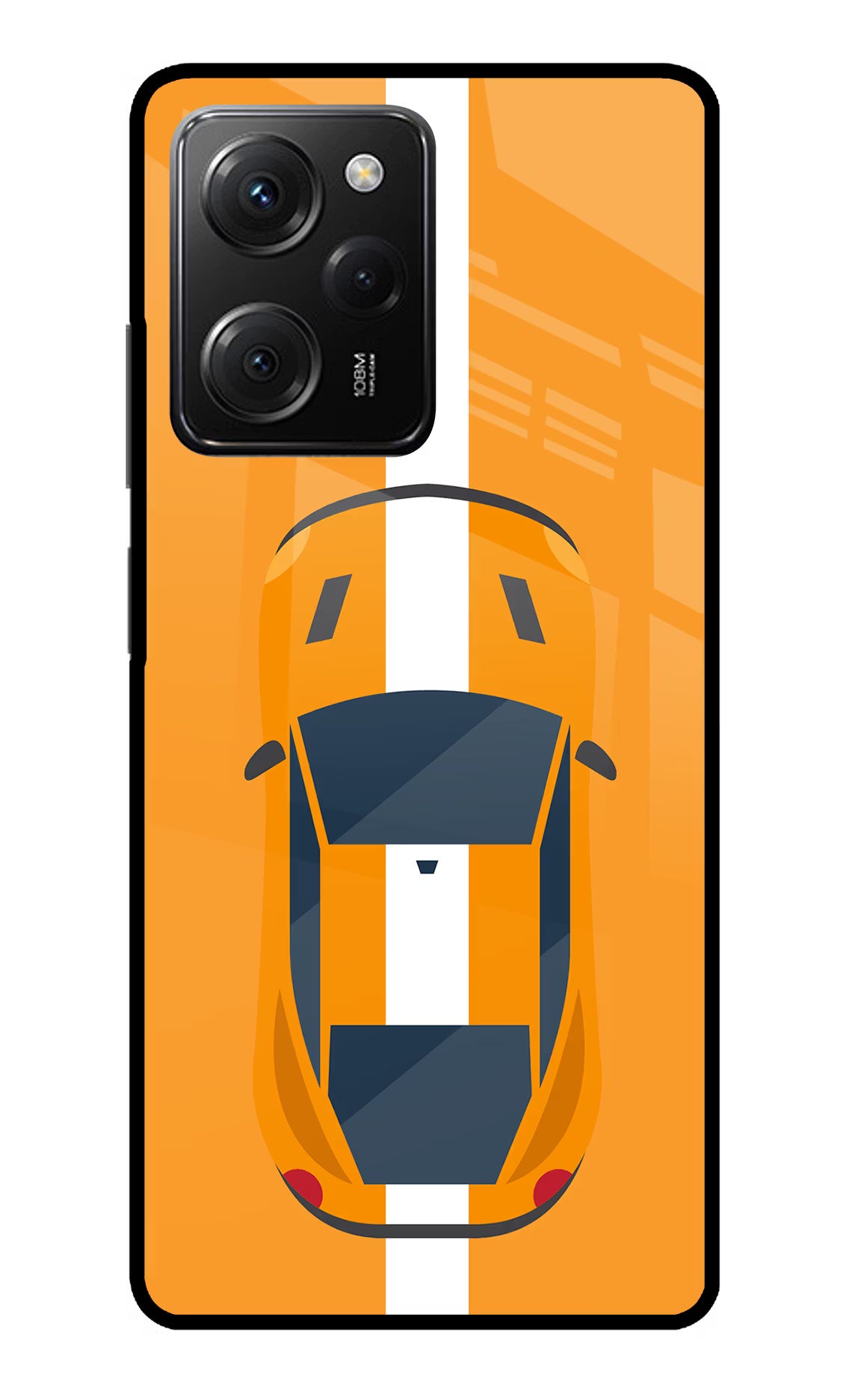 Highway Pursuit Poco X5 Pro 5G Glass Case Back Cover by Casekaro