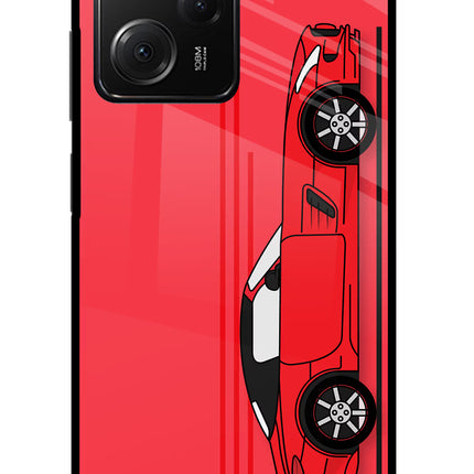 Red Velocity Poco X5 Pro 5G Glass Case