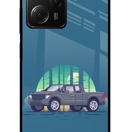 Retro Garage Vibe Poco X5 Pro 5G Glass Case